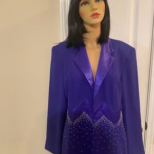 Purple Wedding Dress with Jewel-Toned Elegance